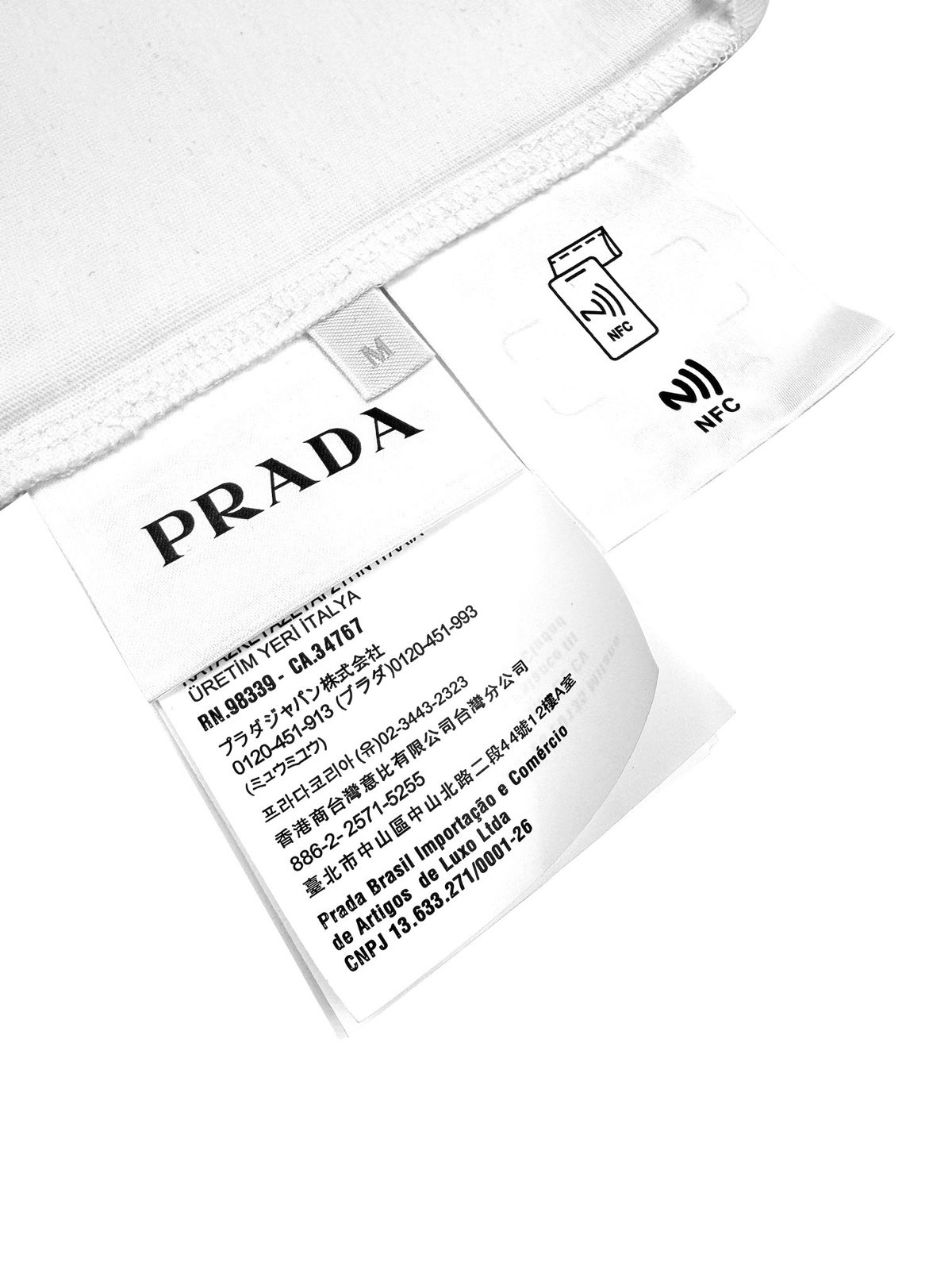 Prada Triangle Logo Pocket T-Shirt