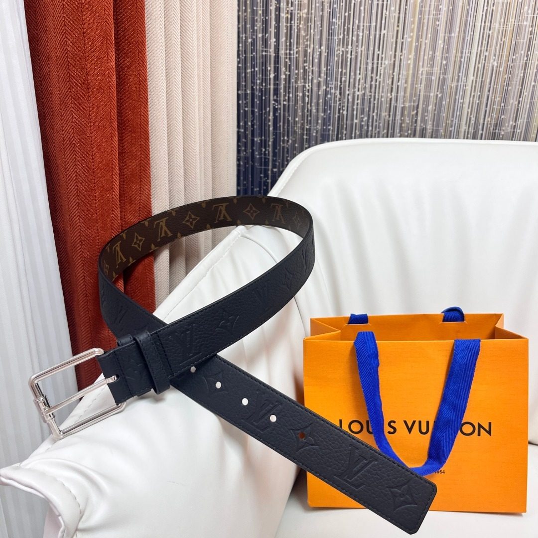 Louis Vuitton Monogram Canvas Leather Belt