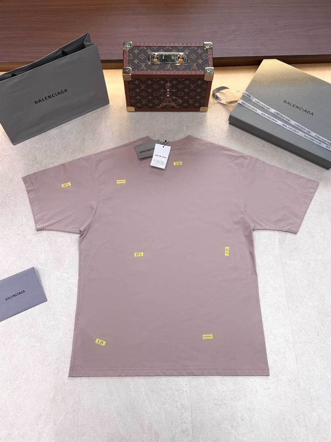 Balenciaga Oversized Pink T-Shirt