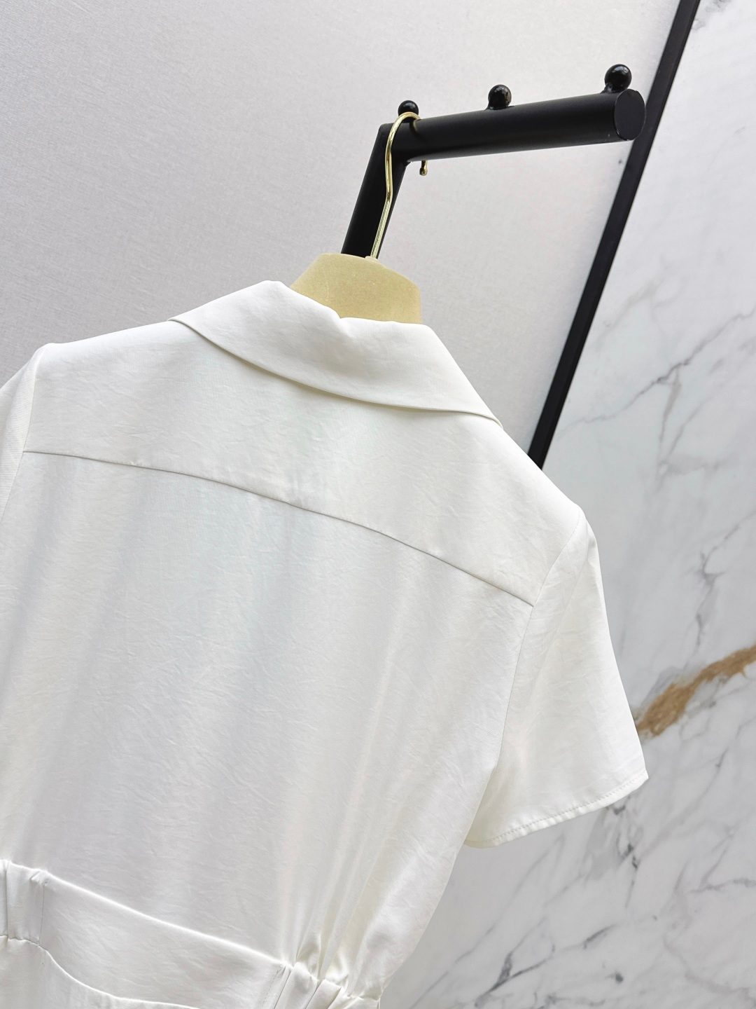 Miu Miu Short Sleeve Shirt Dress