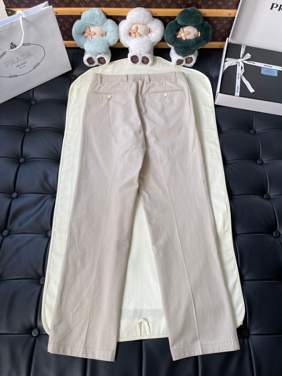 Prada Beige Cotton Chino Trousers