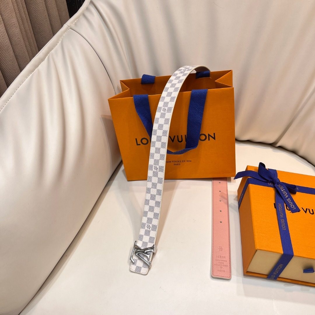 Louis Vuitton Damier Azur Canvas Belt
