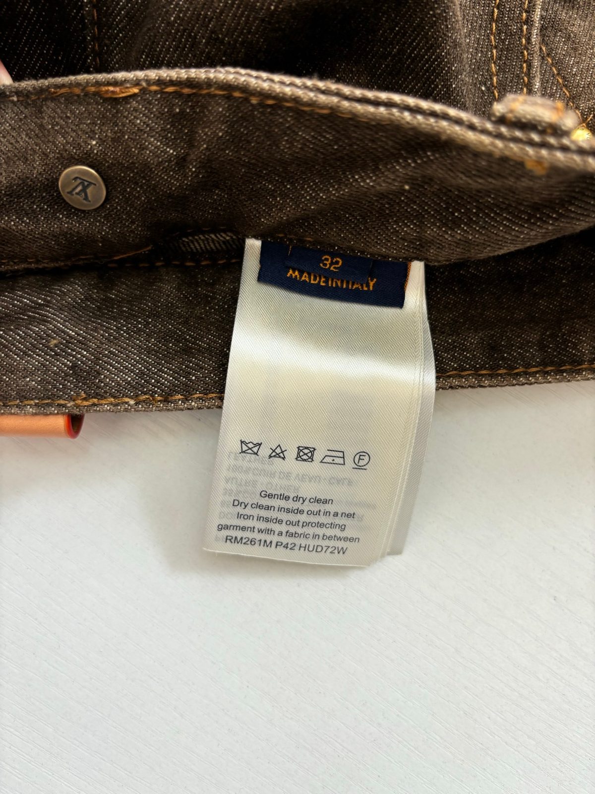 Louis Vuitton Men's Brown Denim Jeans