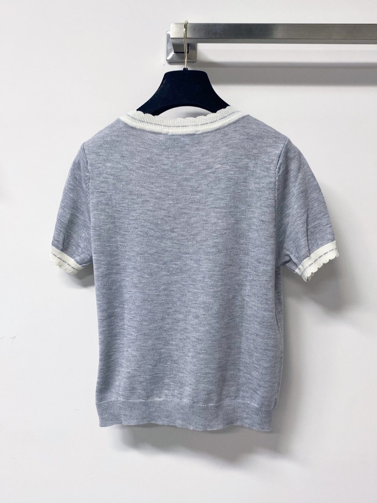 Miu Miu Cashmere Wool Crewneck T-Shirt