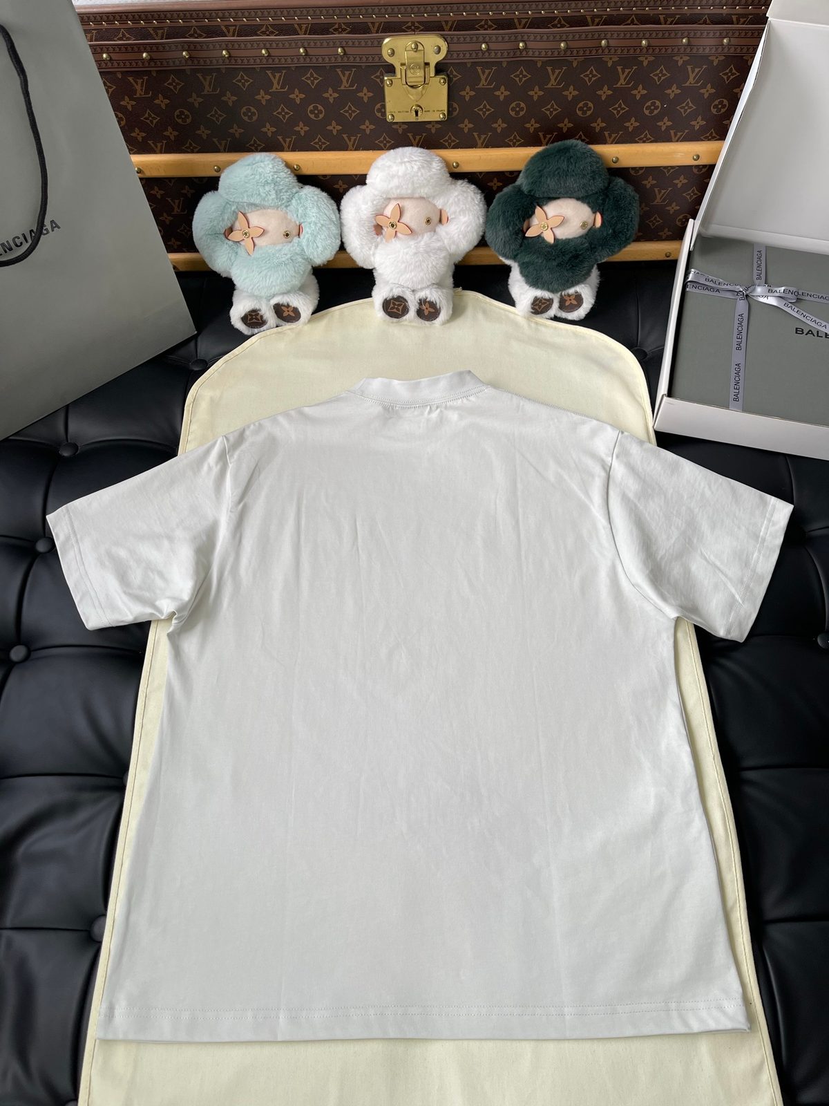 Balenciaga White Cotton Short Sleeve T-Shirt