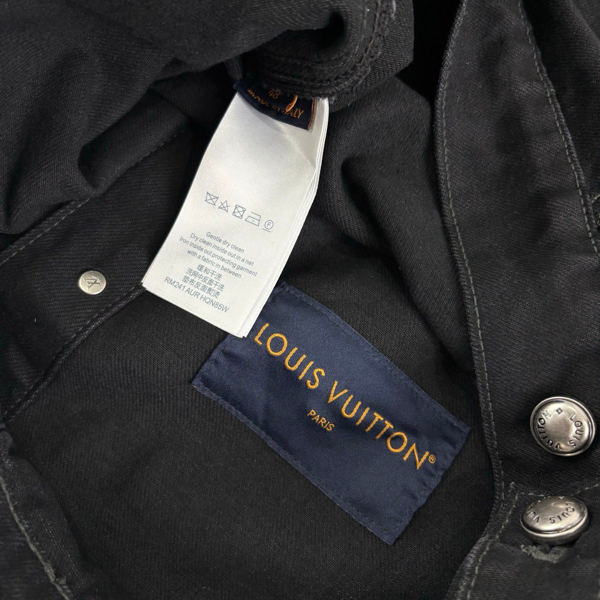 Louis Vuitton Black Denim Jacket