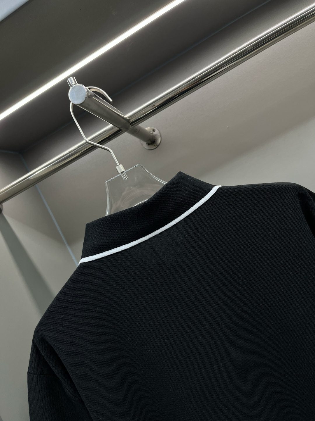 Burberry Triangle Logo Polo Shirt Black