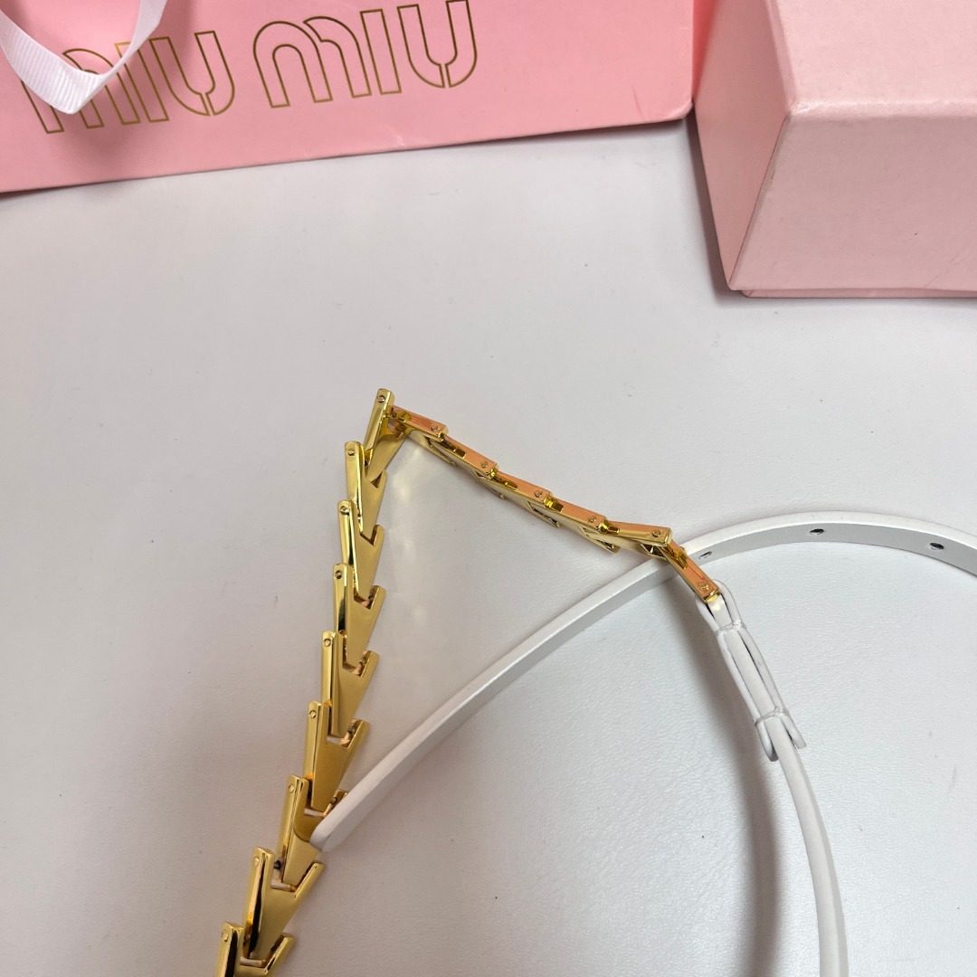 Miu Miu Leather Belt