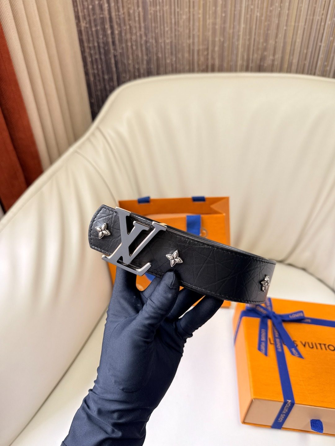 Louis Vuitton LV Monogram Leather Belt