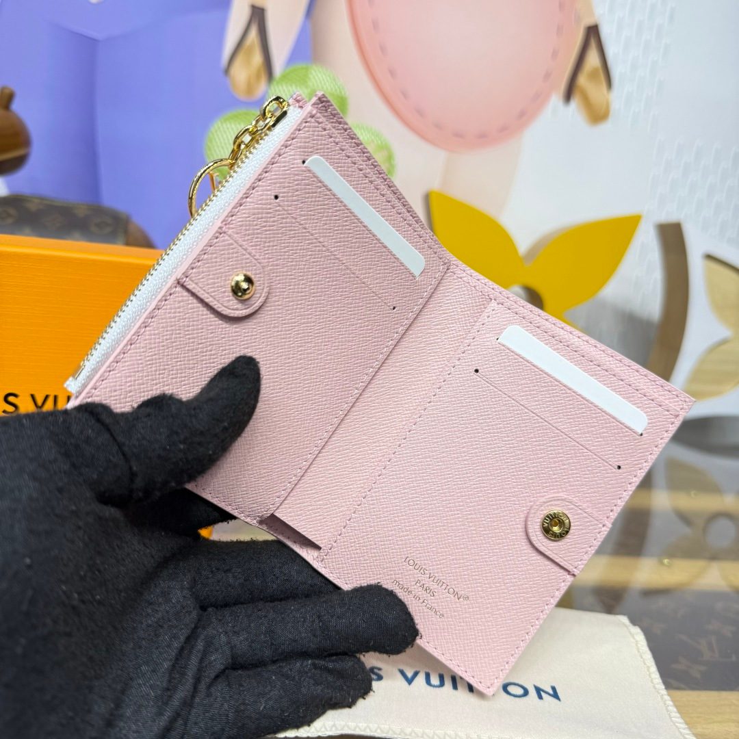 Louis Vuitton Zippy Coin Purse Pink