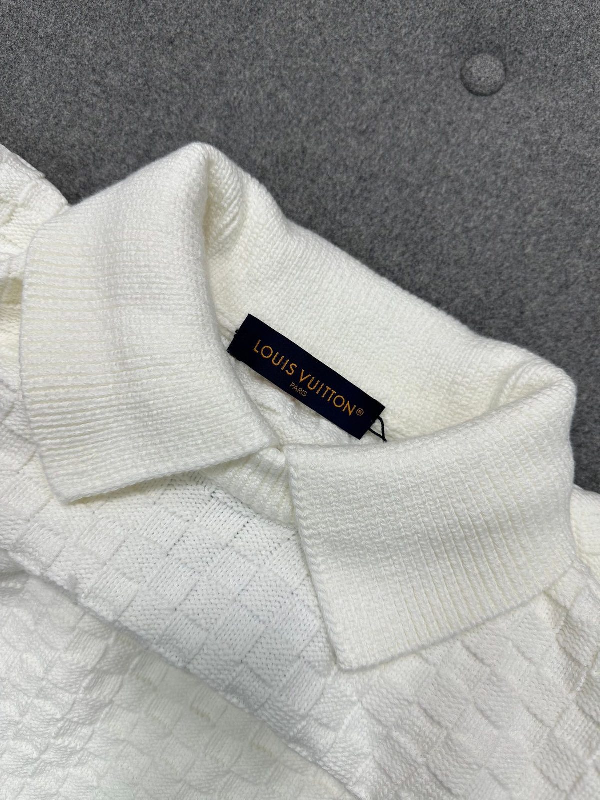 Louis Vuitton Ribbed Knit Polo Shirt