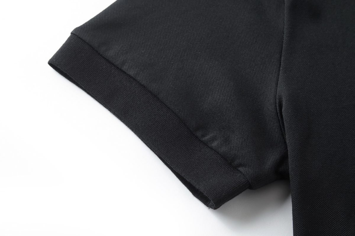 Prada Steel Label Polo Shirt Black