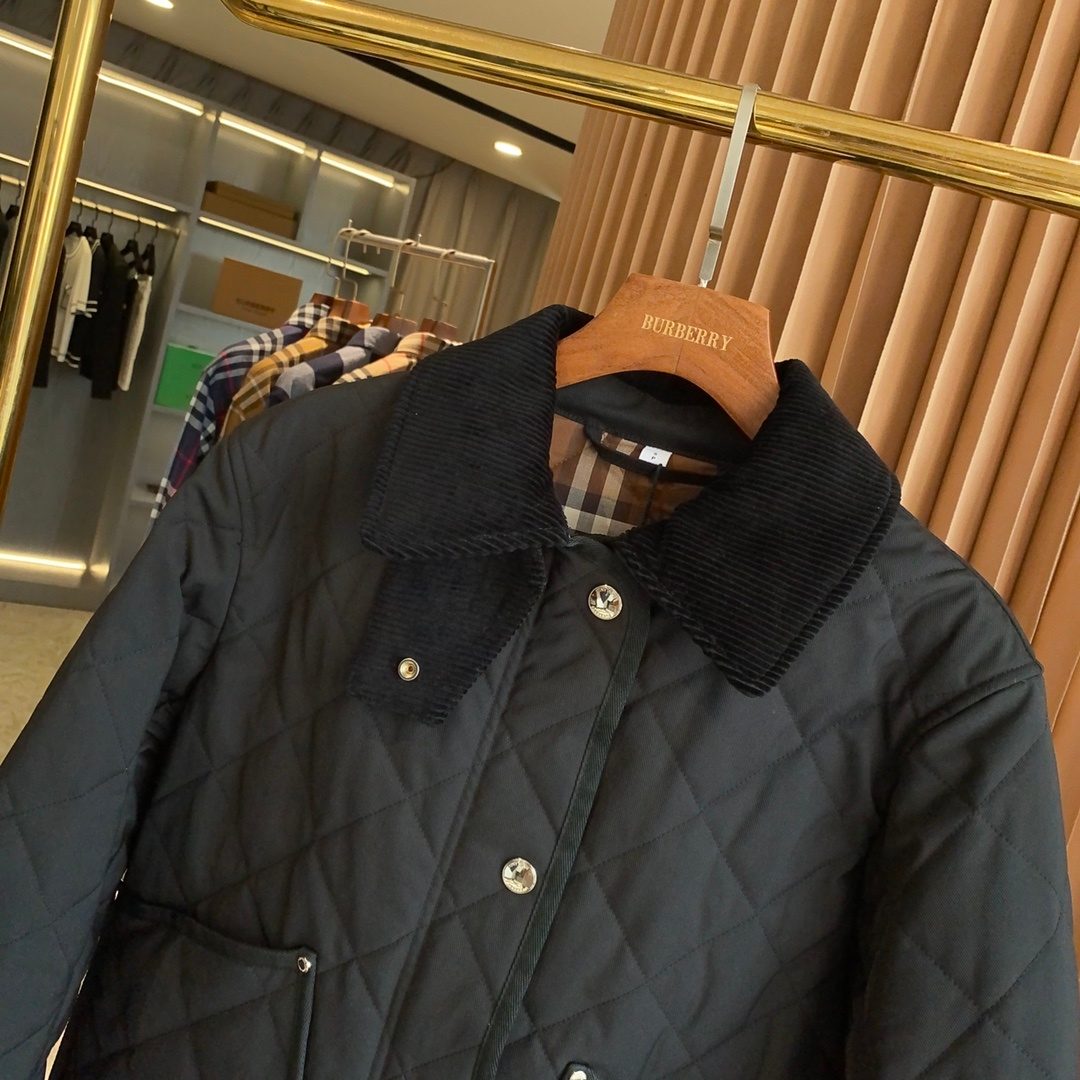 Burberry Quilted Jacket Black