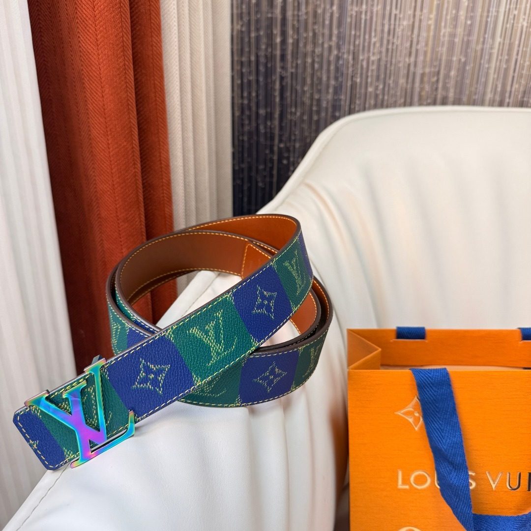 Louis Vuitton Monogram Damier Reversible Belt