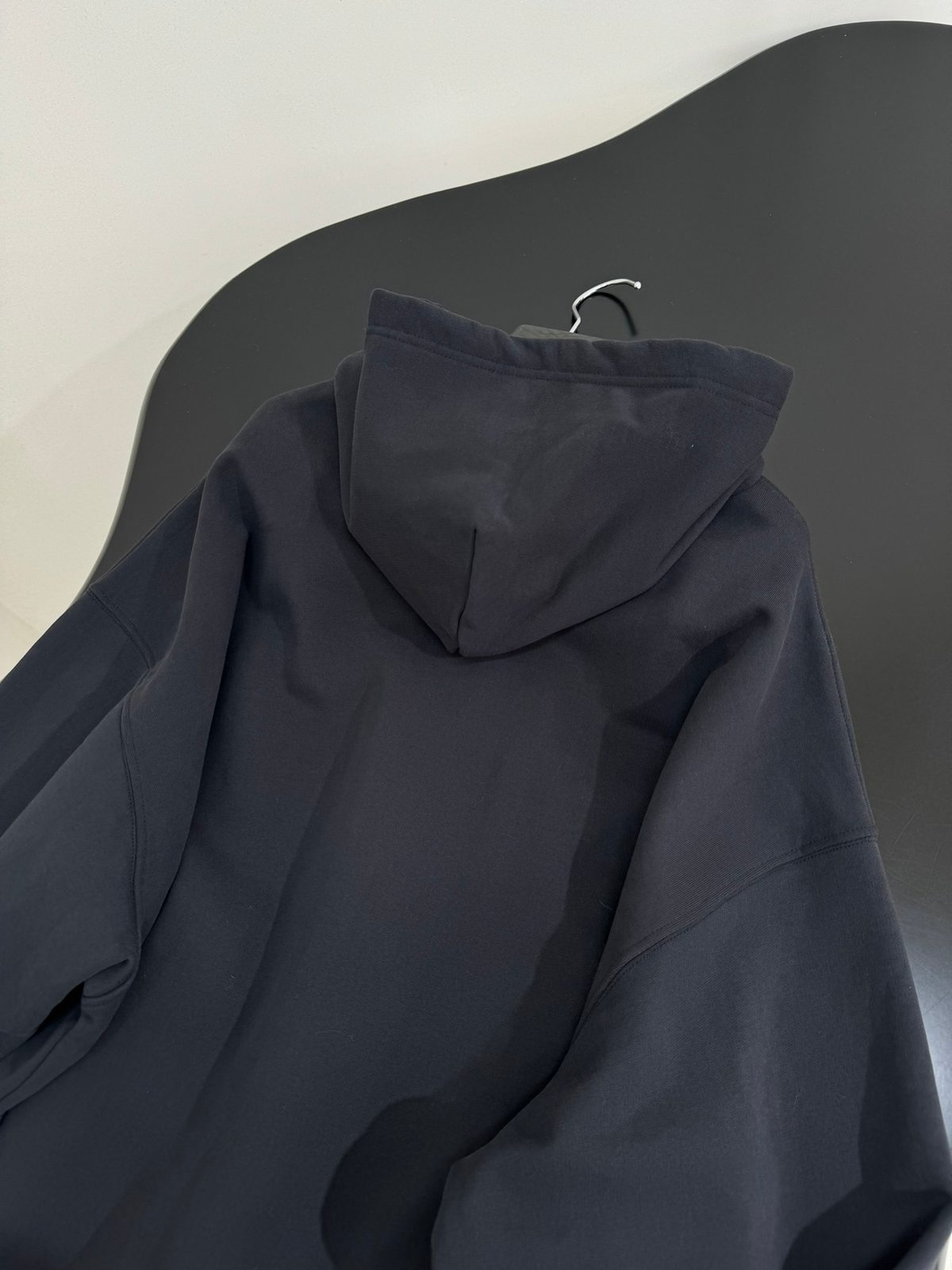 Navy Oversized Zip-Up Hoodie Sweatshirt