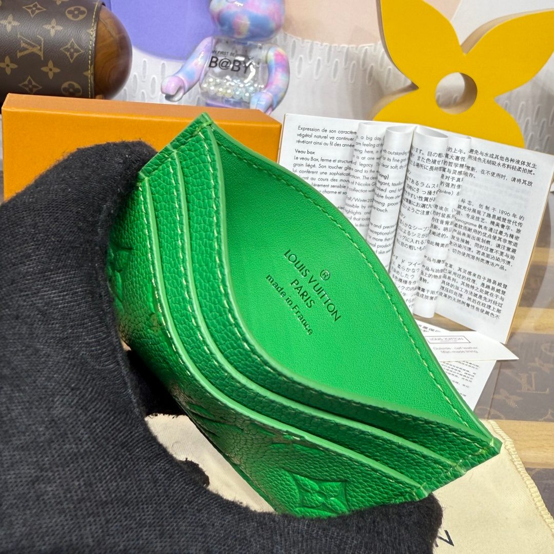 Louis Vuitton Green Leather Wallet
