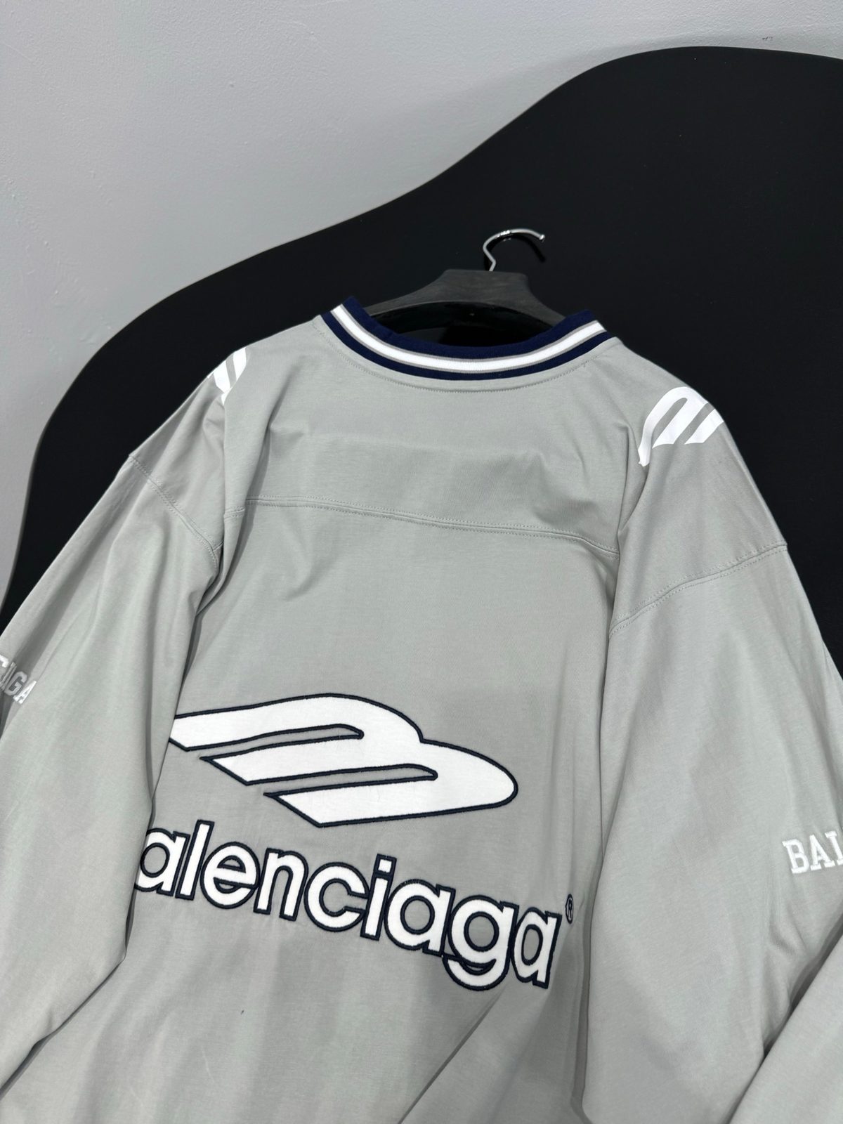 Balenciaga Logo V-Neck Sweatshirt