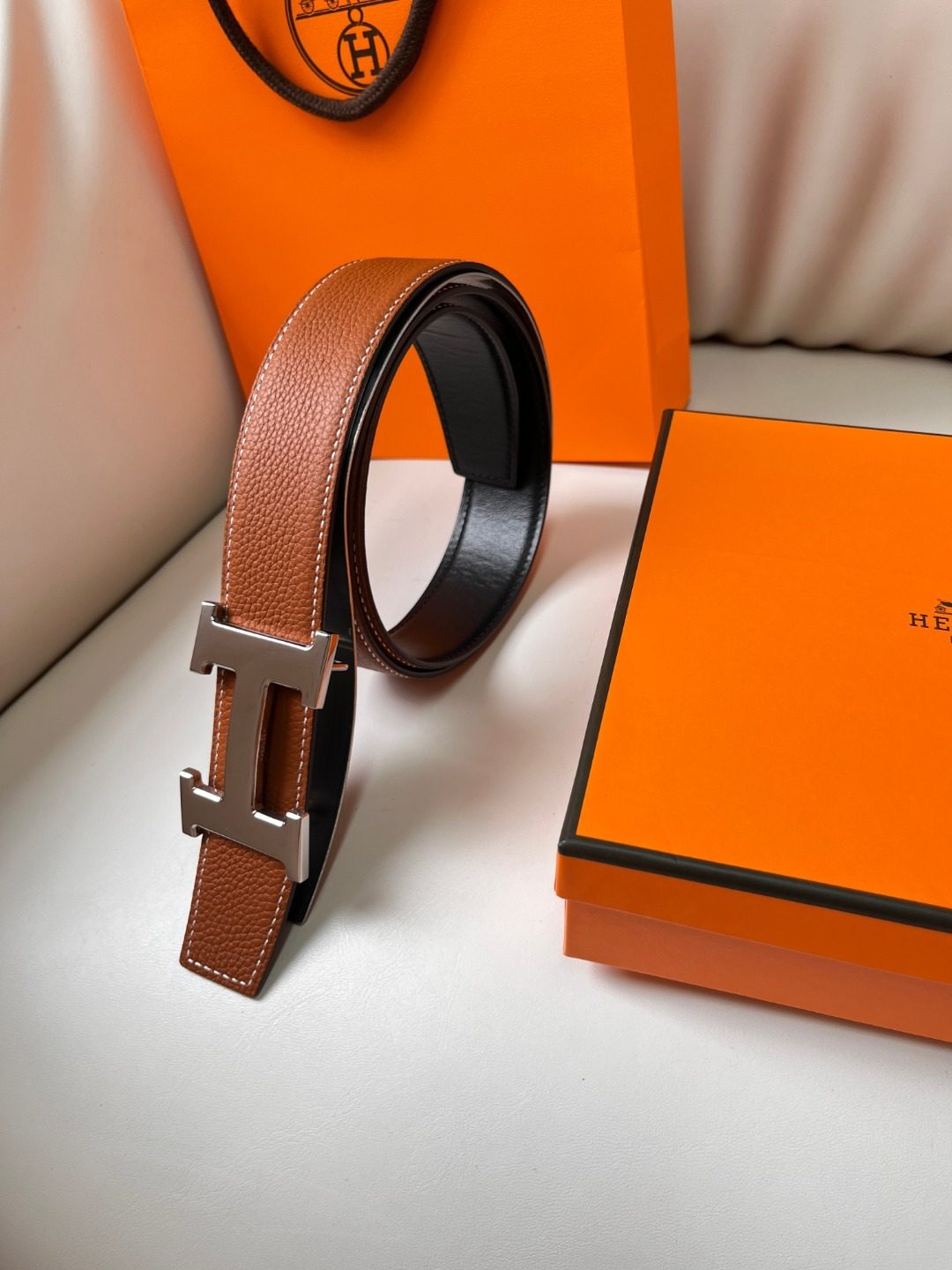 Hermès Reversible Leather Belt