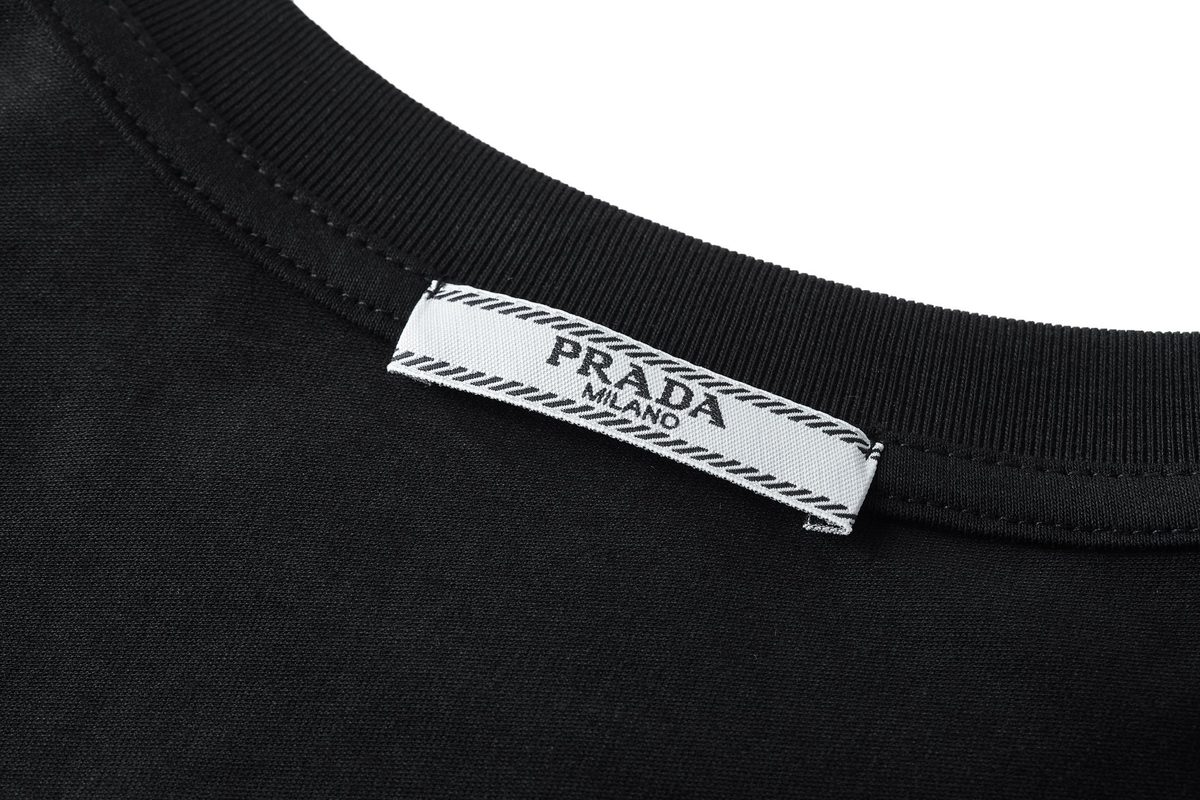Prada Triangle Logo Short Sleeve T-Shirt