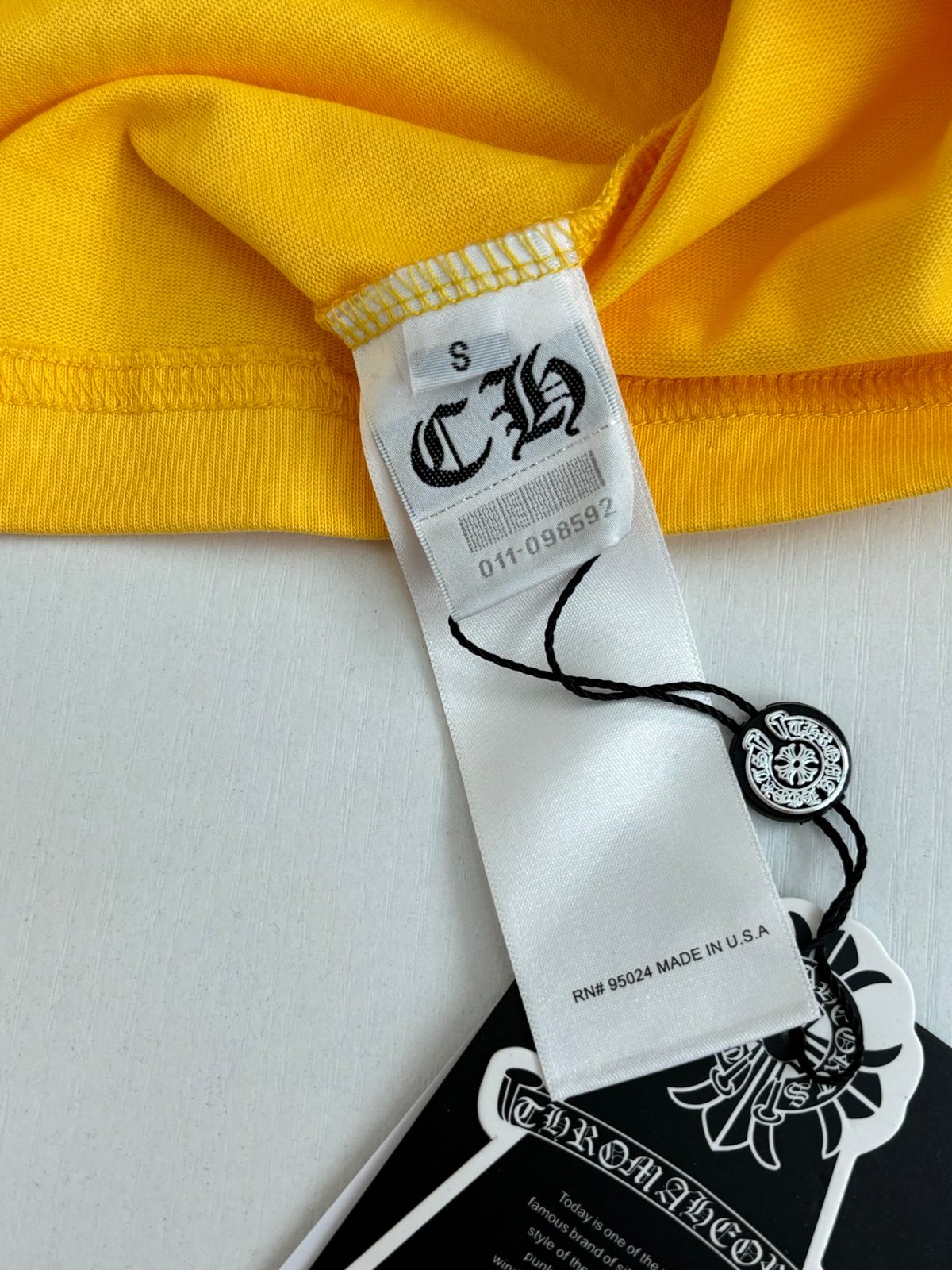 Chrome Hearts Yellow Ringer T-Shirt