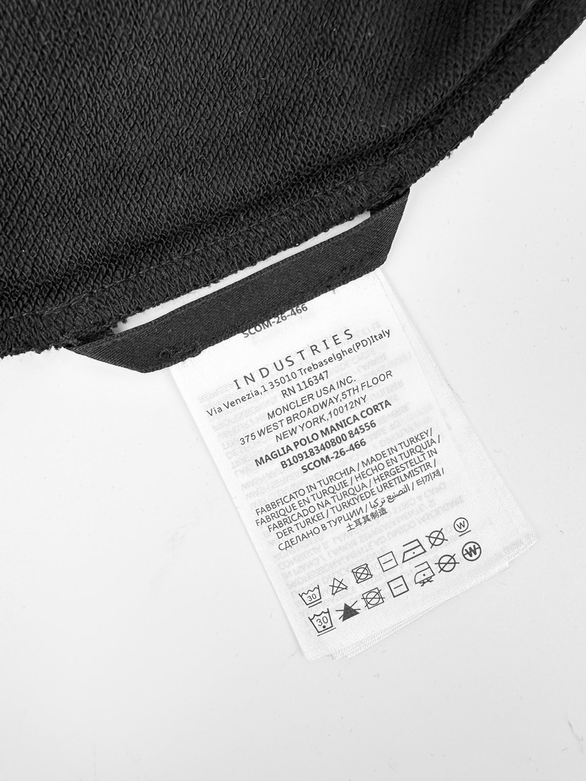 Moncler Leather Trim Pocket T-Shirt