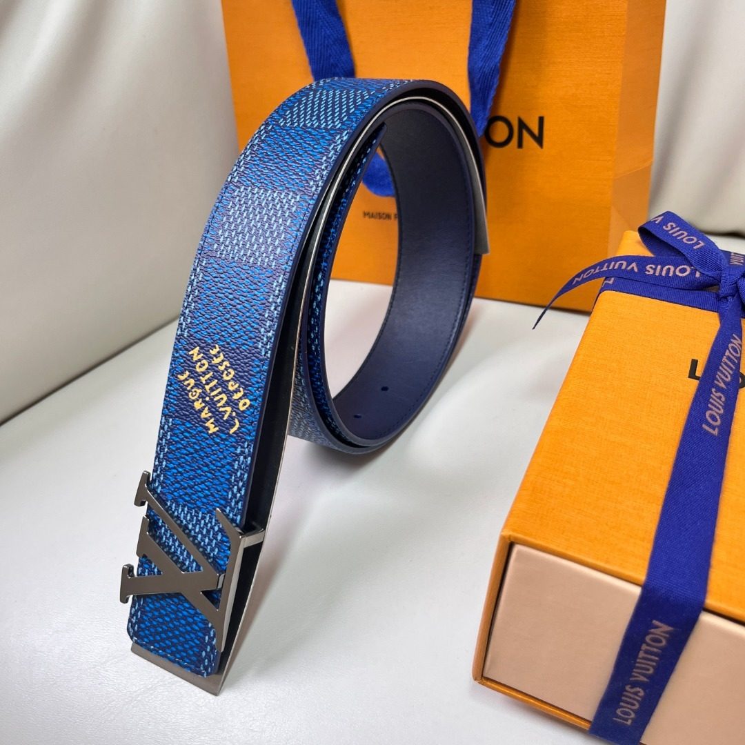 Louis Vuitton Damier Azur Blue Belt