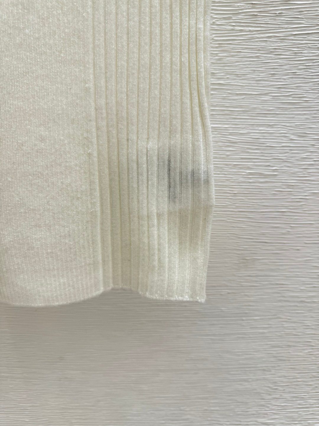 Miu Miu Ribbed Sleeveless Knit Tank Top