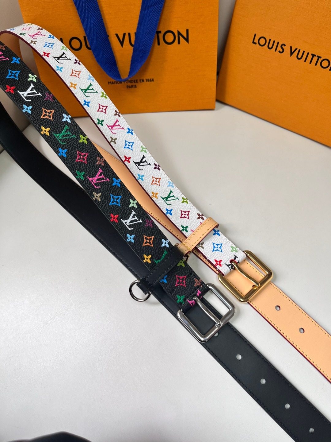 Louis Vuitton Monogram Multicolor Canvas Belt