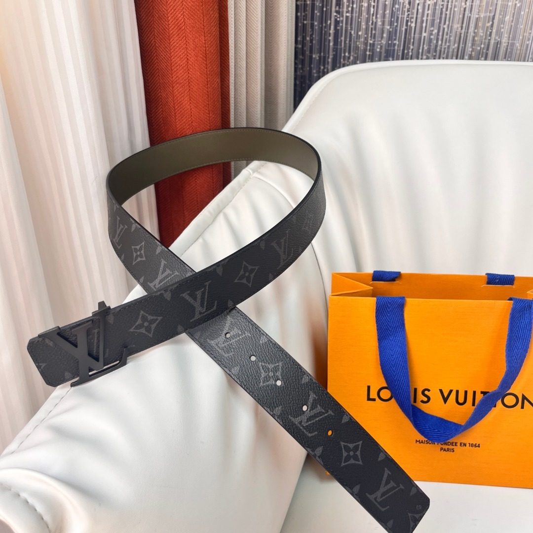 Louis Vuitton Monogram Canvas Leather Belt