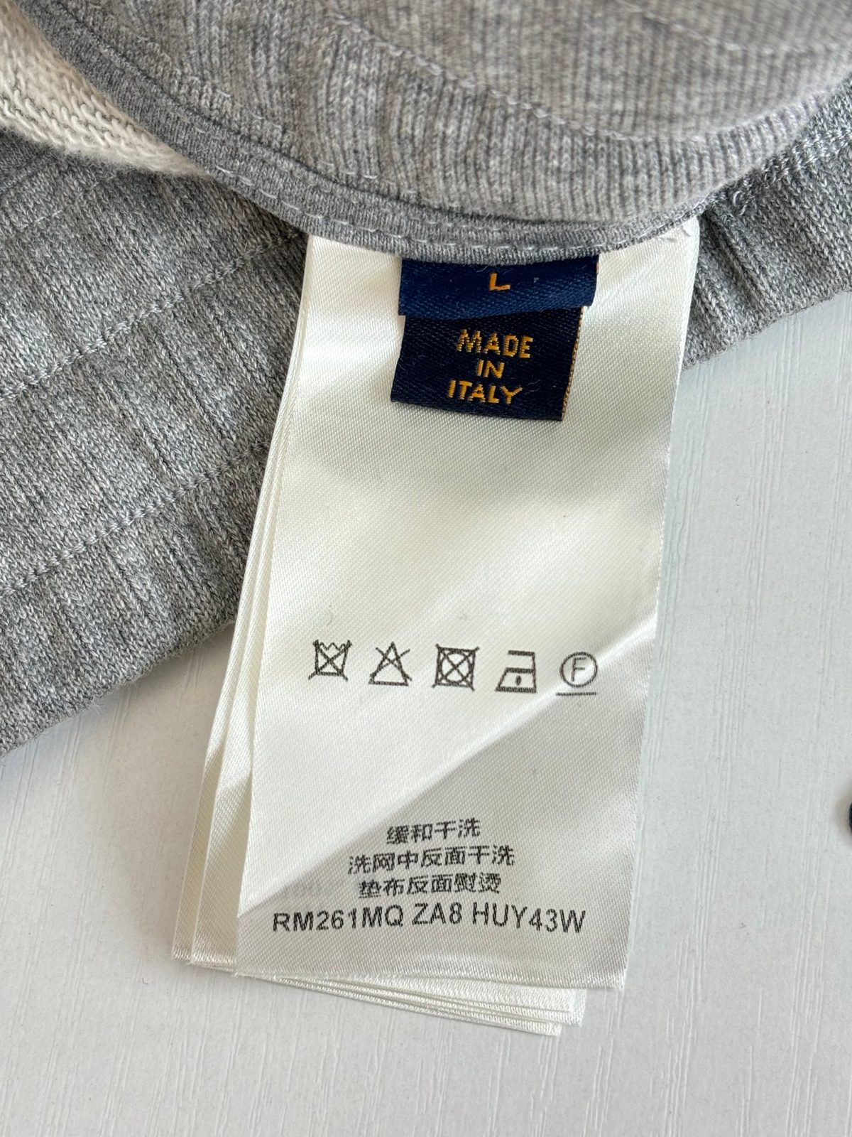 Louis Vuitton Grey Cotton Drawstring Shorts