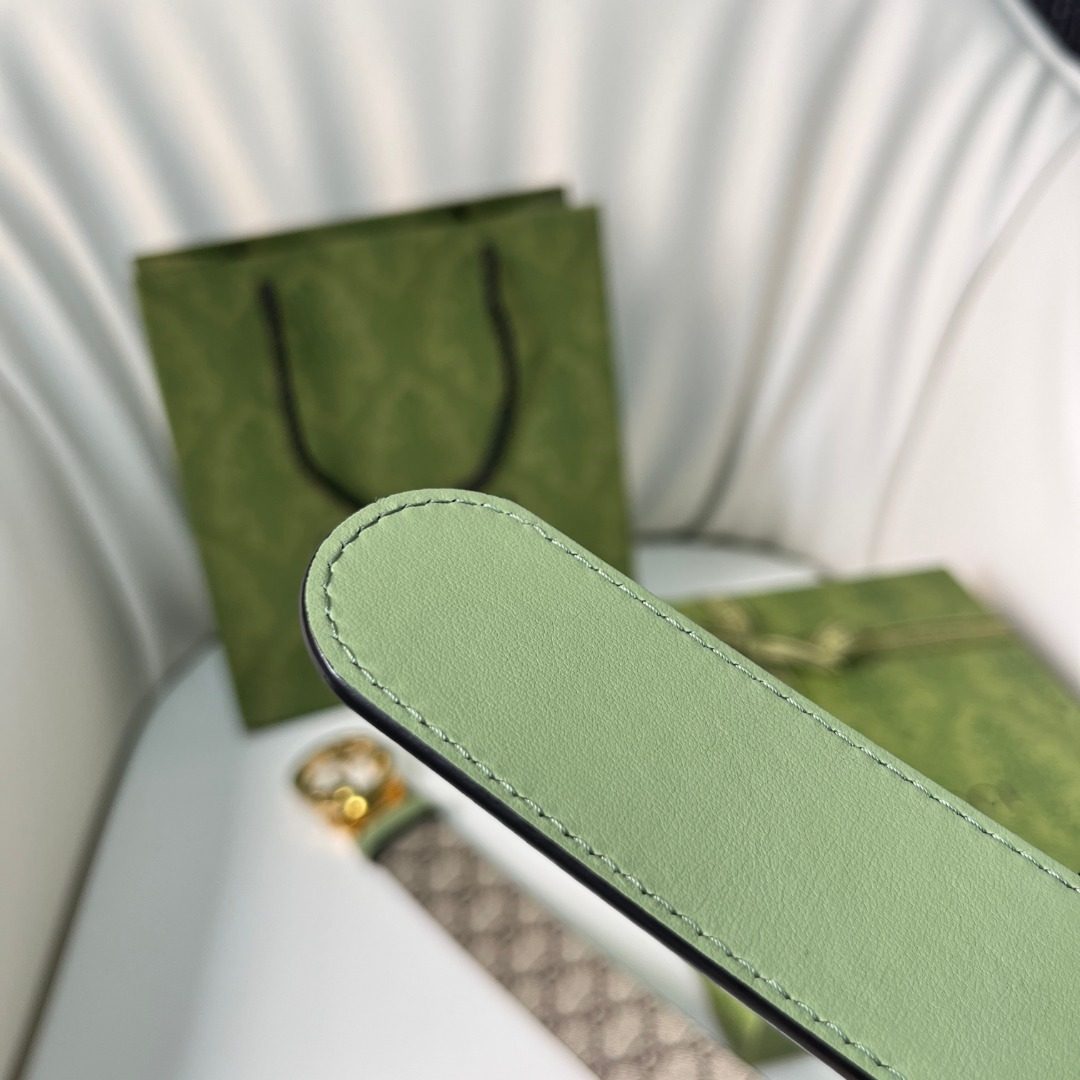 Gucci GG Canvas Leather Belt
