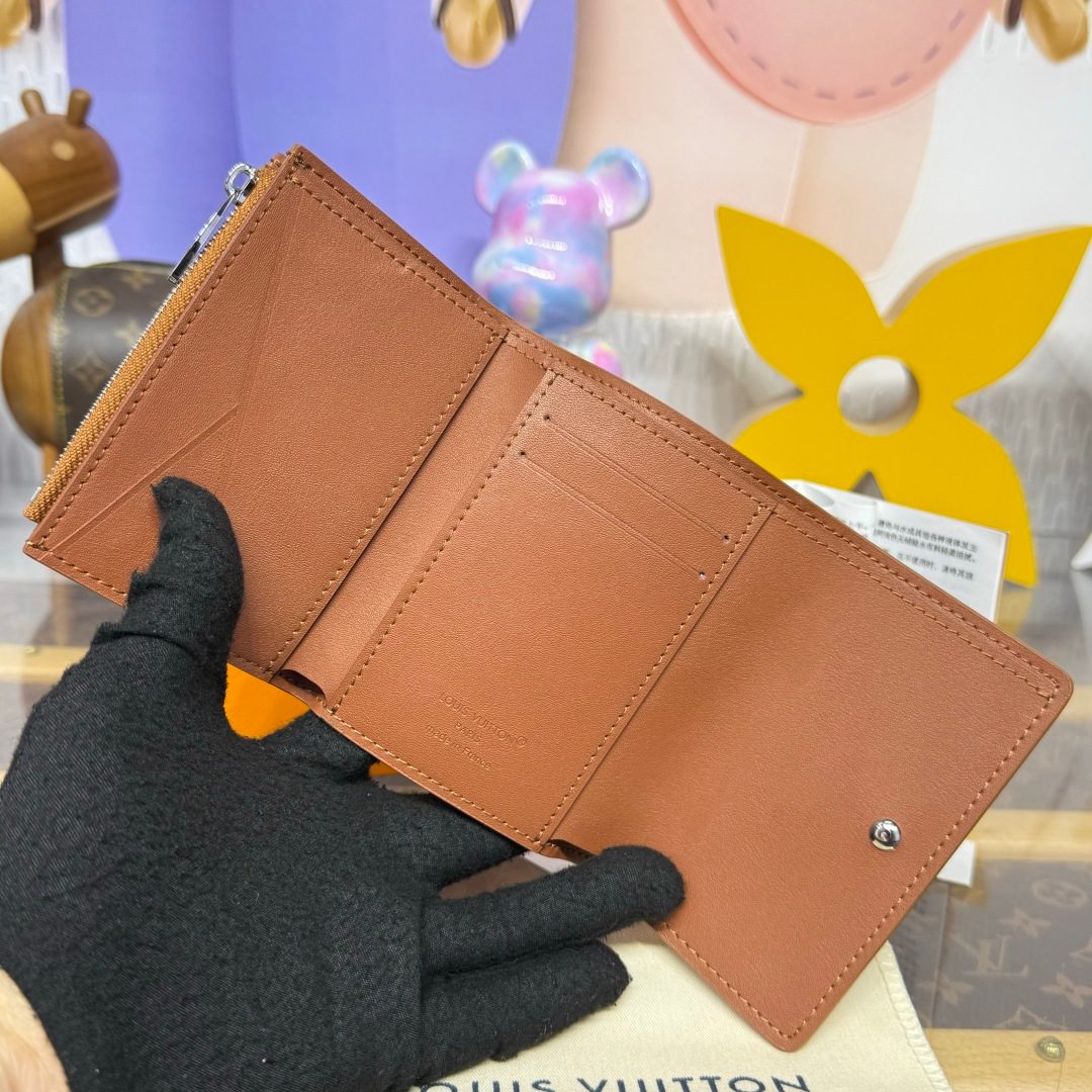 Louis Vuitton Monogram Compact Wallet Cognac