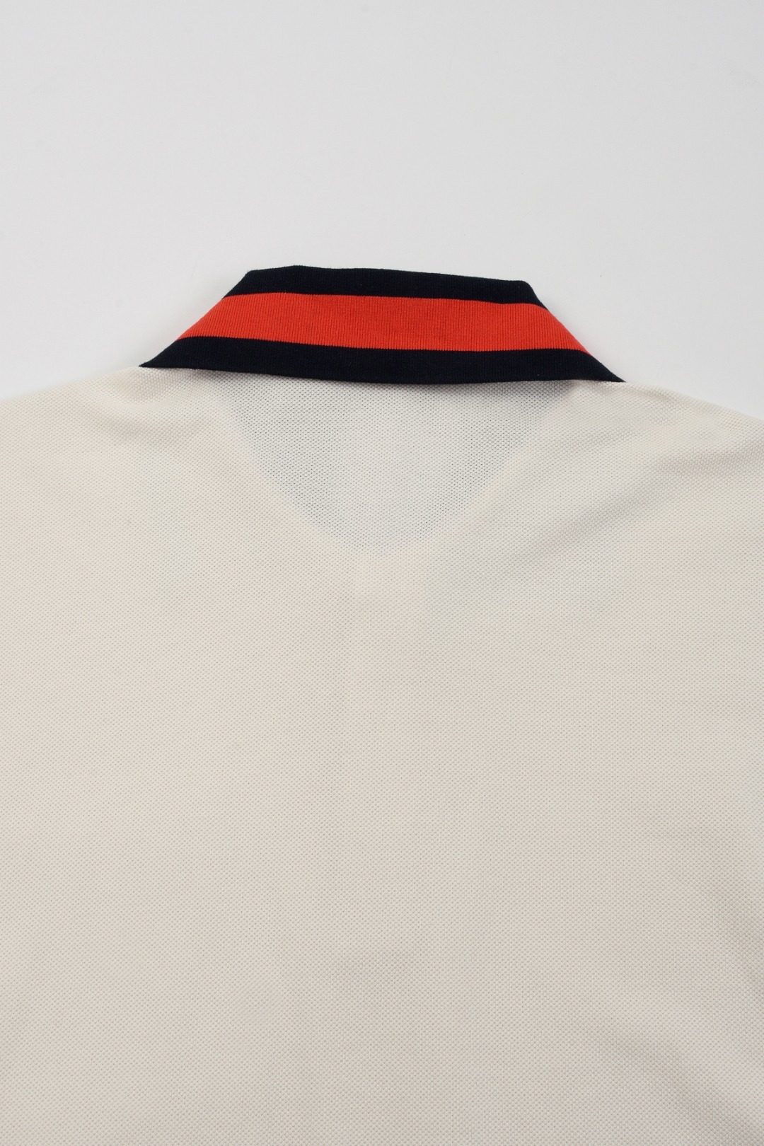 Gucci Striped Collar Cotton Polo Shirt