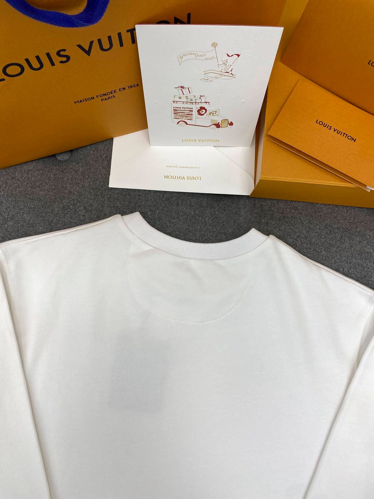 Louis Vuitton America's Cup White Crewneck Sweatshirt