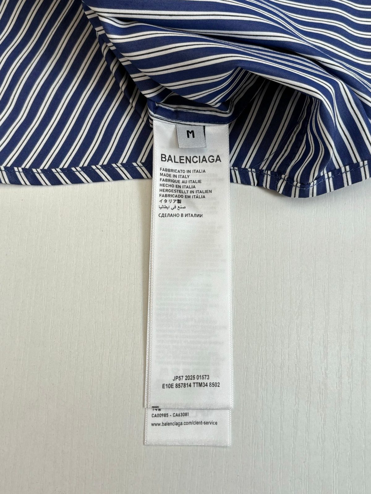 Balenciaga Striped Button-Down Shirt