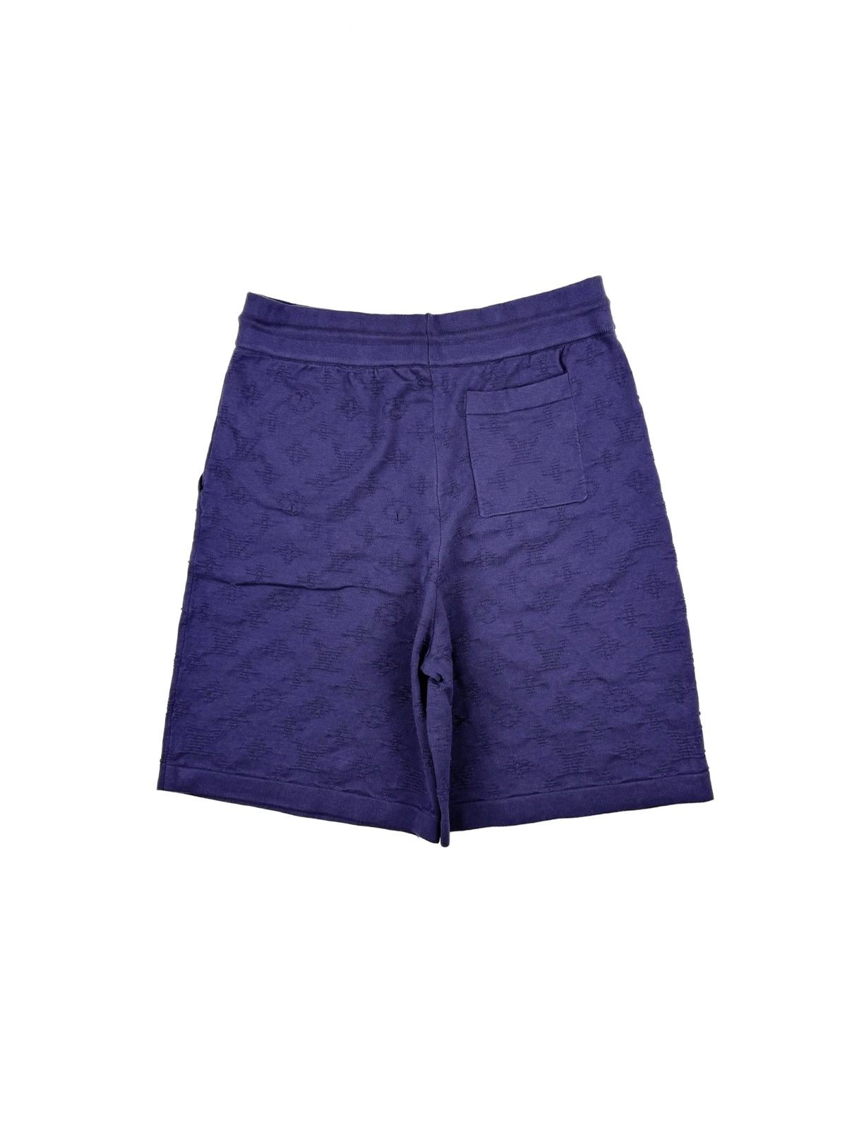 Purple Textured Monogram Shorts