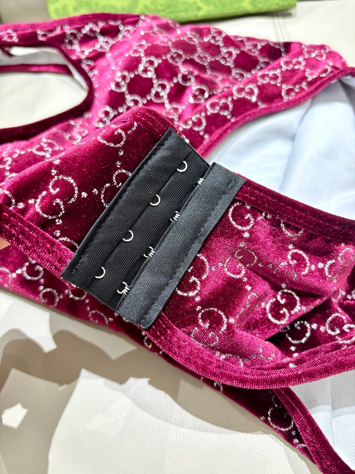 Gucci GG Velvet Swimwear Set