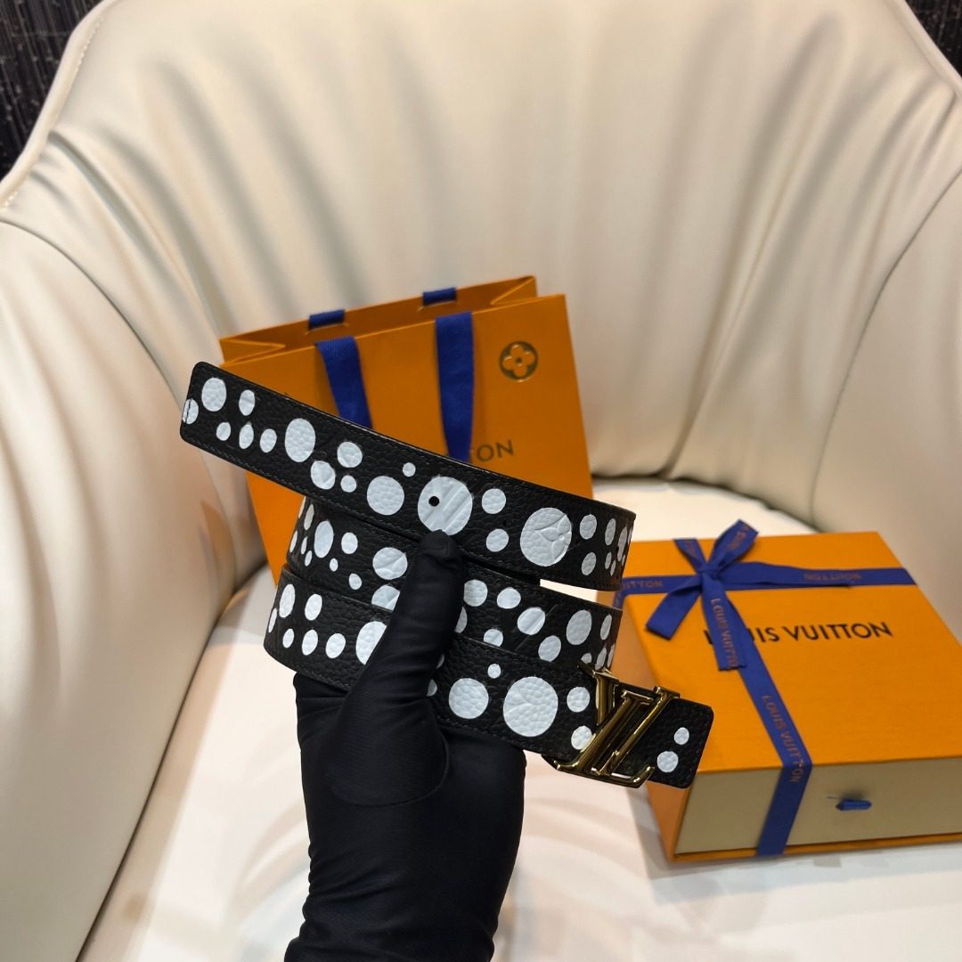 Louis Vuitton Monogram Studded Leather Belt