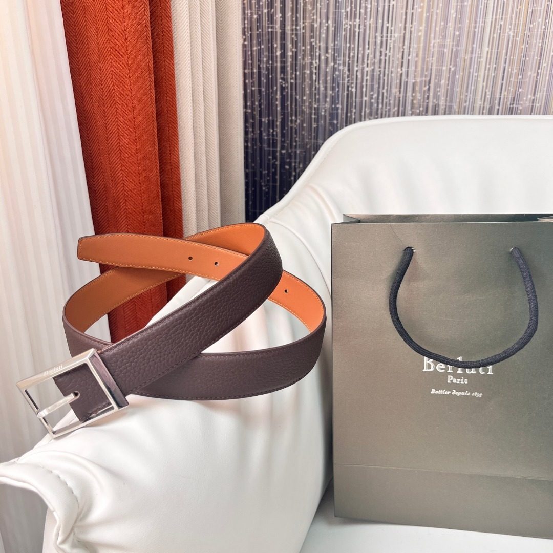 Berluti Reversible Leather Belt