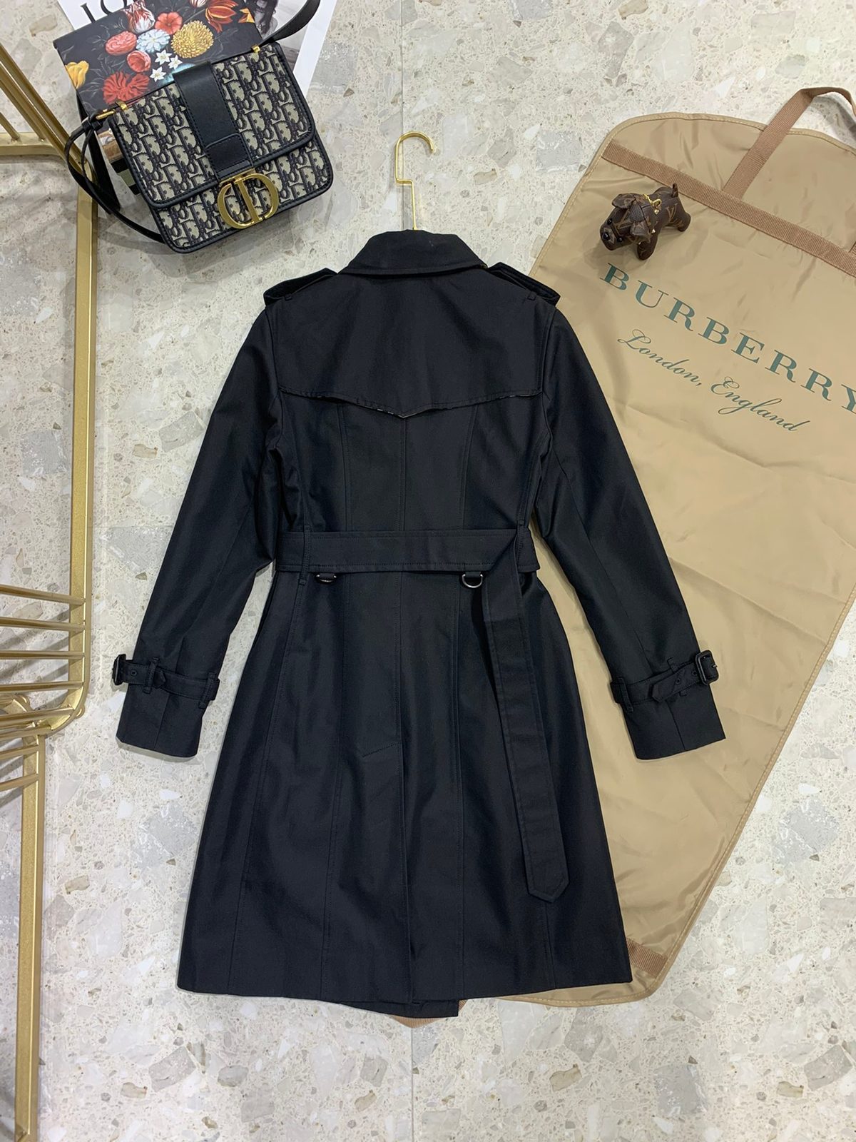 Burberry Chelsea Black Trench Coat