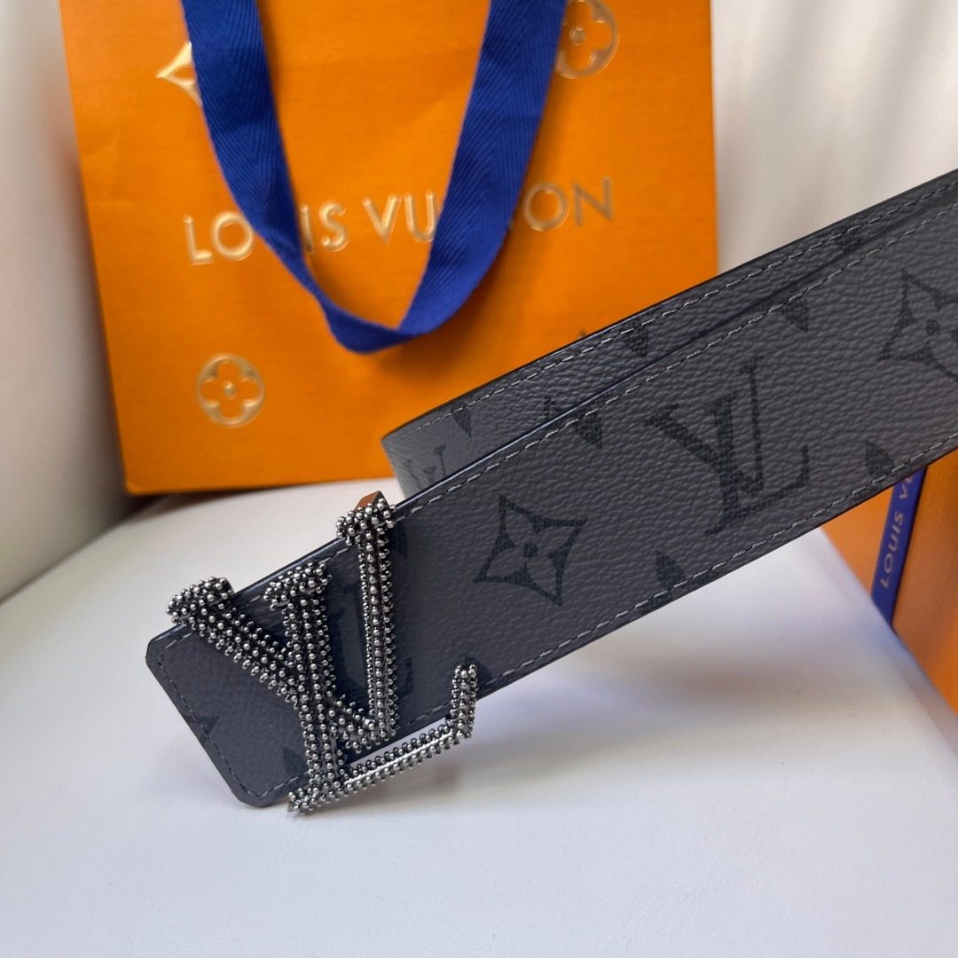 Louis Vuitton Monogram Studded Leather Belt