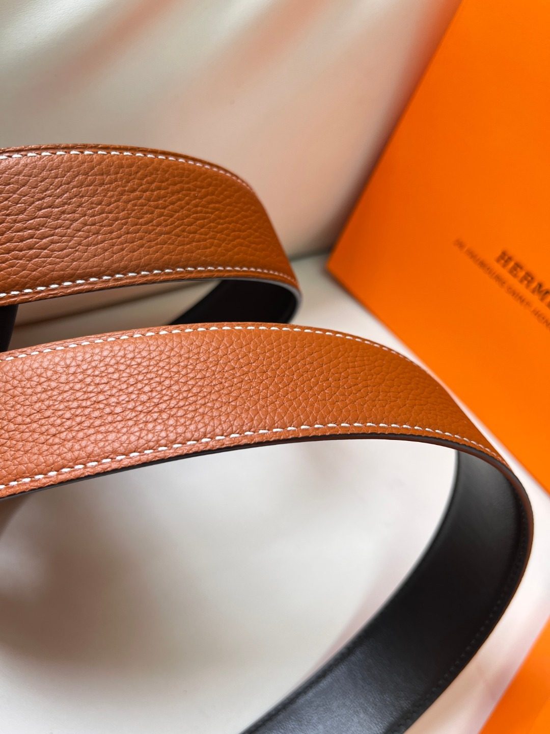 Hermès Leather Reversible Belt