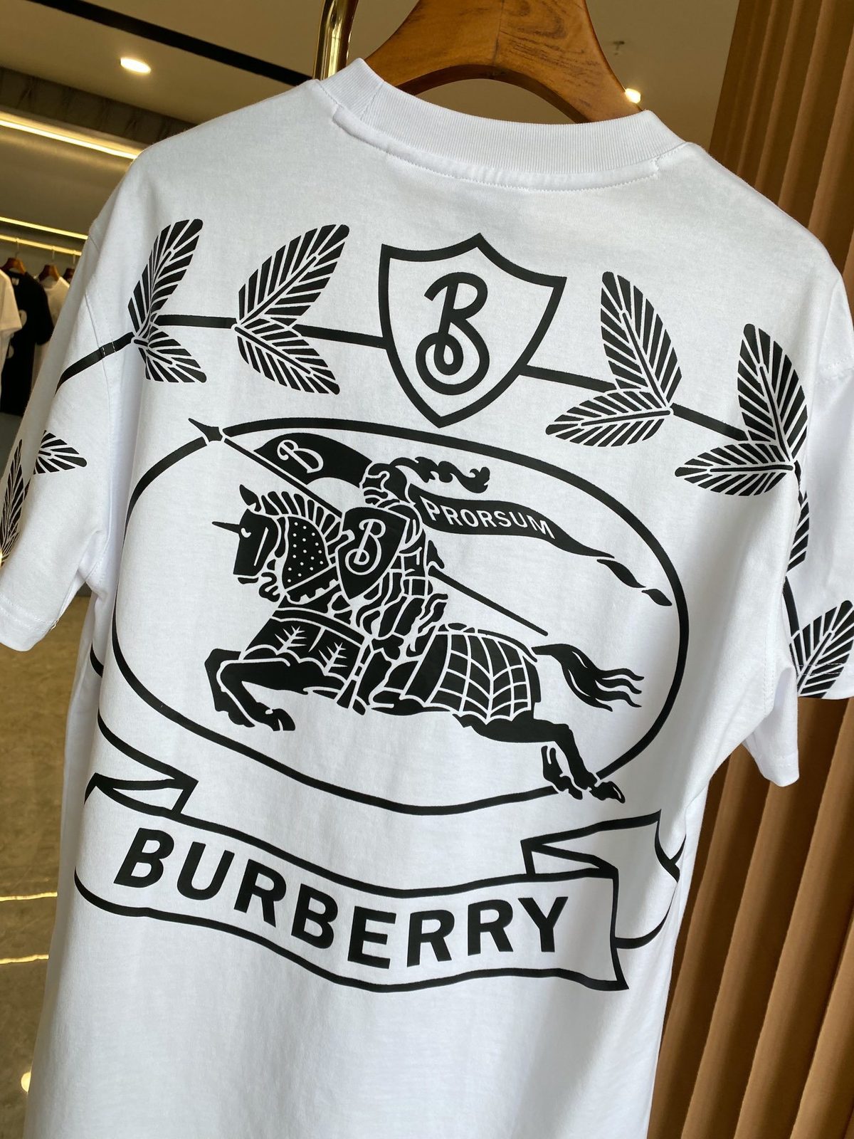 Burberry Crest Knight Graphic T-Shirt