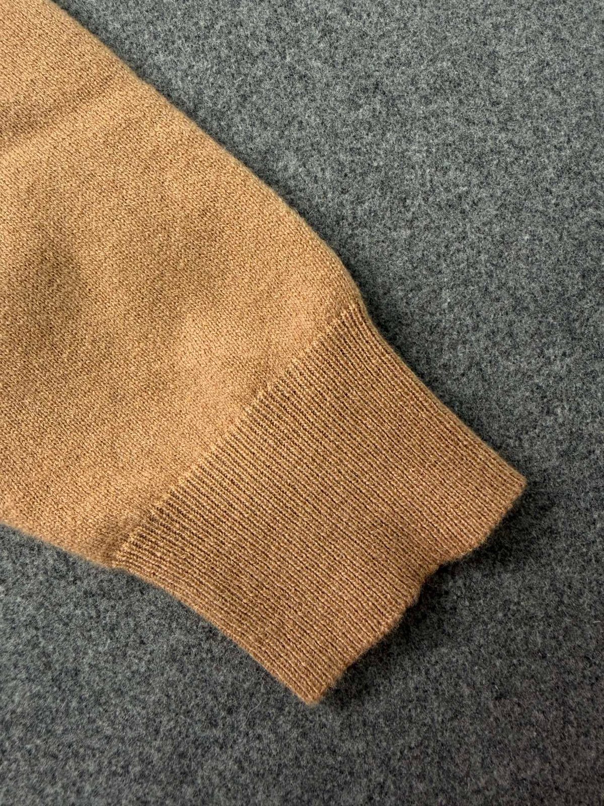 Camel Cashmere Crewneck Sweater