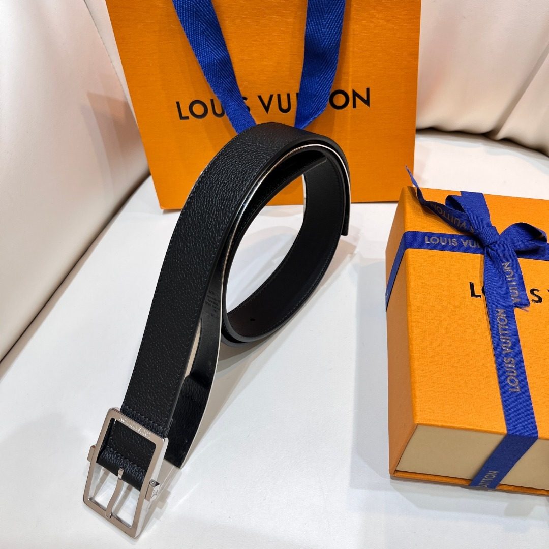 Louis Vuitton Damier Graphite Leather Belt