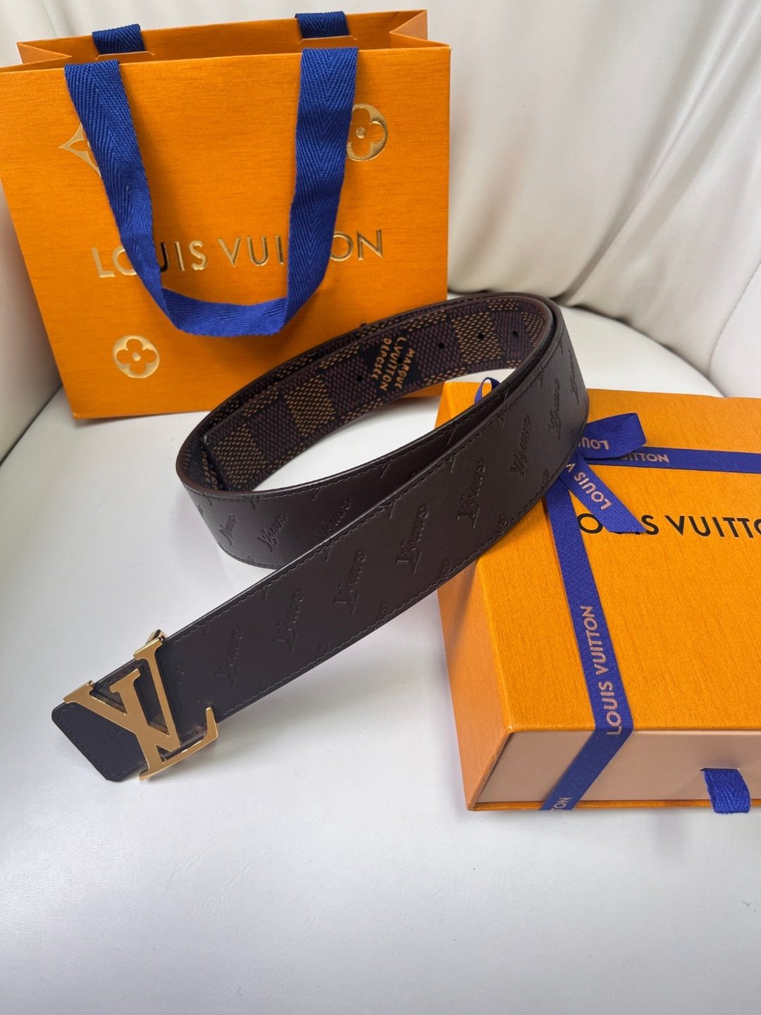 Louis Vuitton Monogram Canvas Leather Belt
