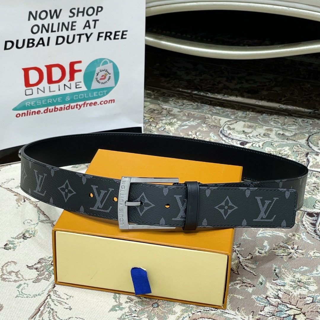 Louis Vuitton Monogram Canvas Leather Belt