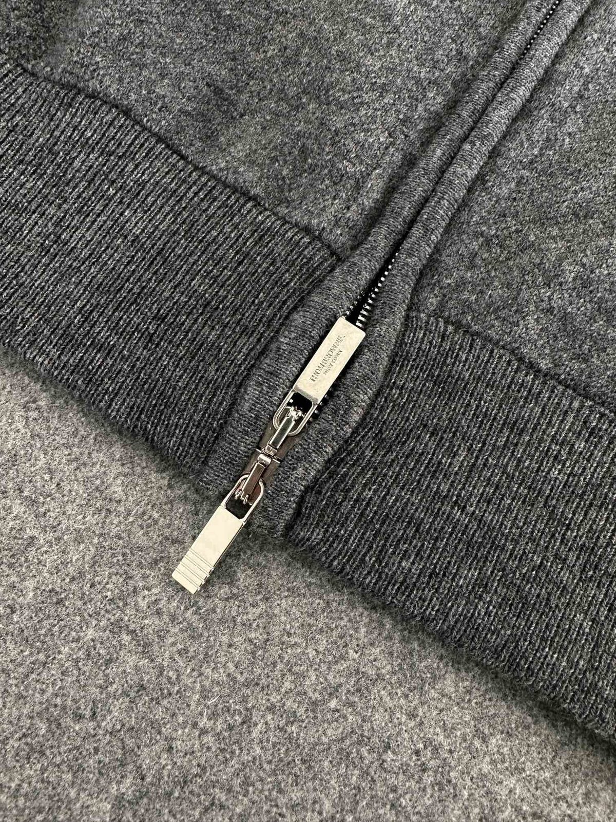 Loro Piana Charcoal Melange Zip Hoodie
