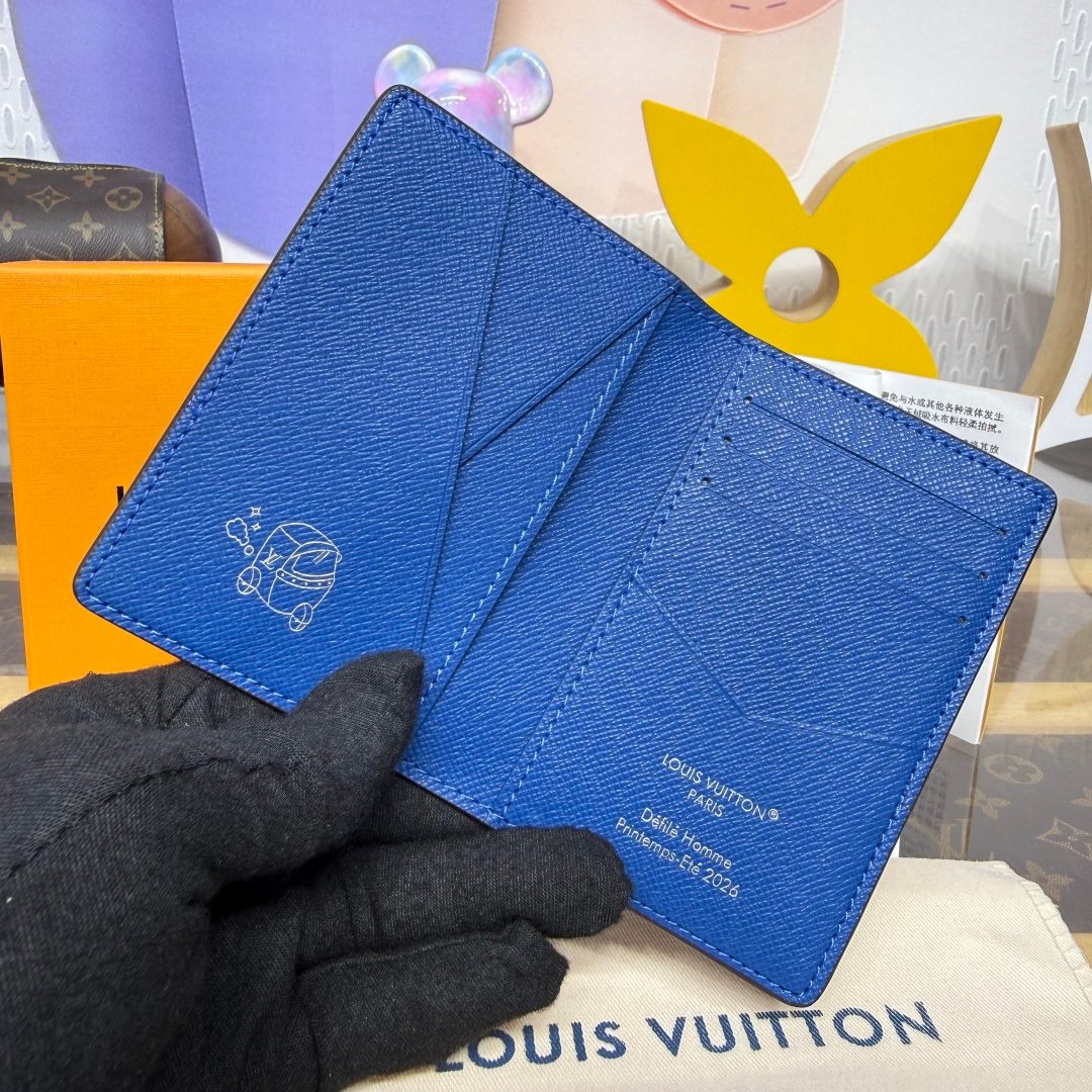 Louis Vuitton Epi Leather Wallet Blue