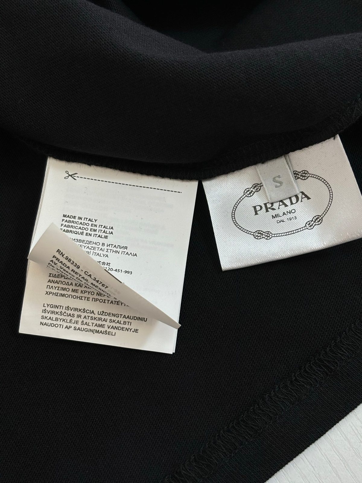 Prada Milano Triangle Logo T-Shirt